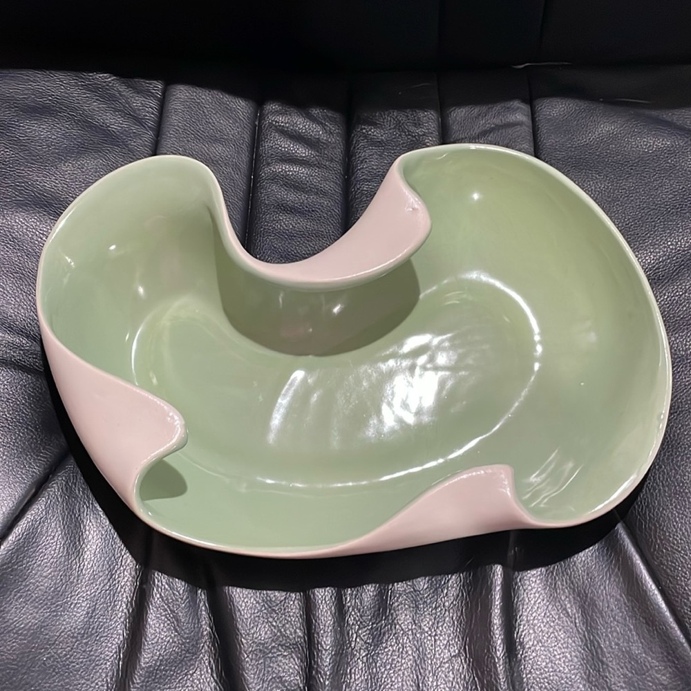 Red Wing Art Pottery MCM Console Bowl #1304